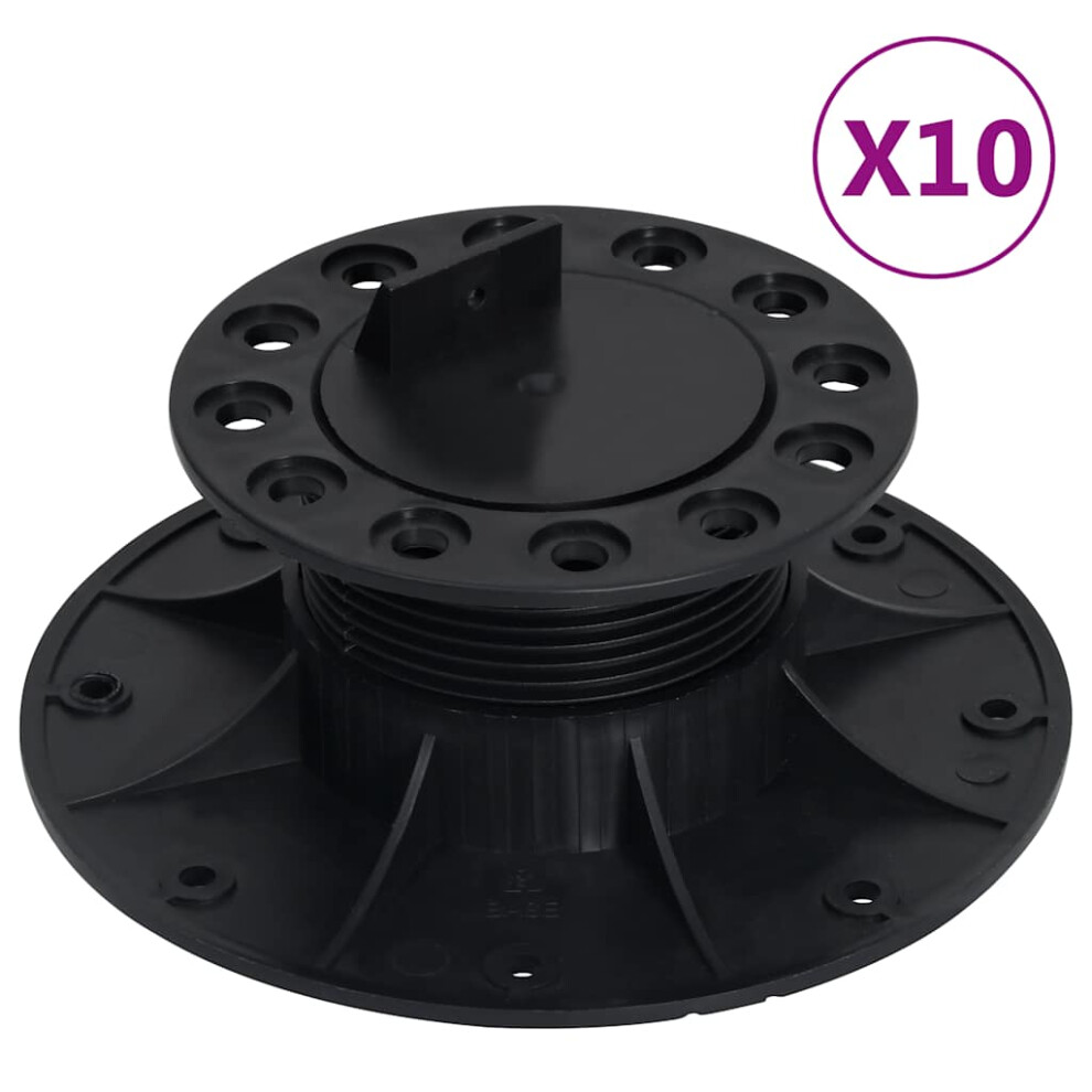 Berkfield Adjustable Feet For Decking 10 Pcs 60-88 Mm 7365286110892