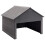 Berkfield Lawn Mower Garage Grey 80x80x70 cm WPC 1