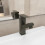 Berkfield Bathroom Basin Faucet with Pull-out Function Grey 157x172 mm 1