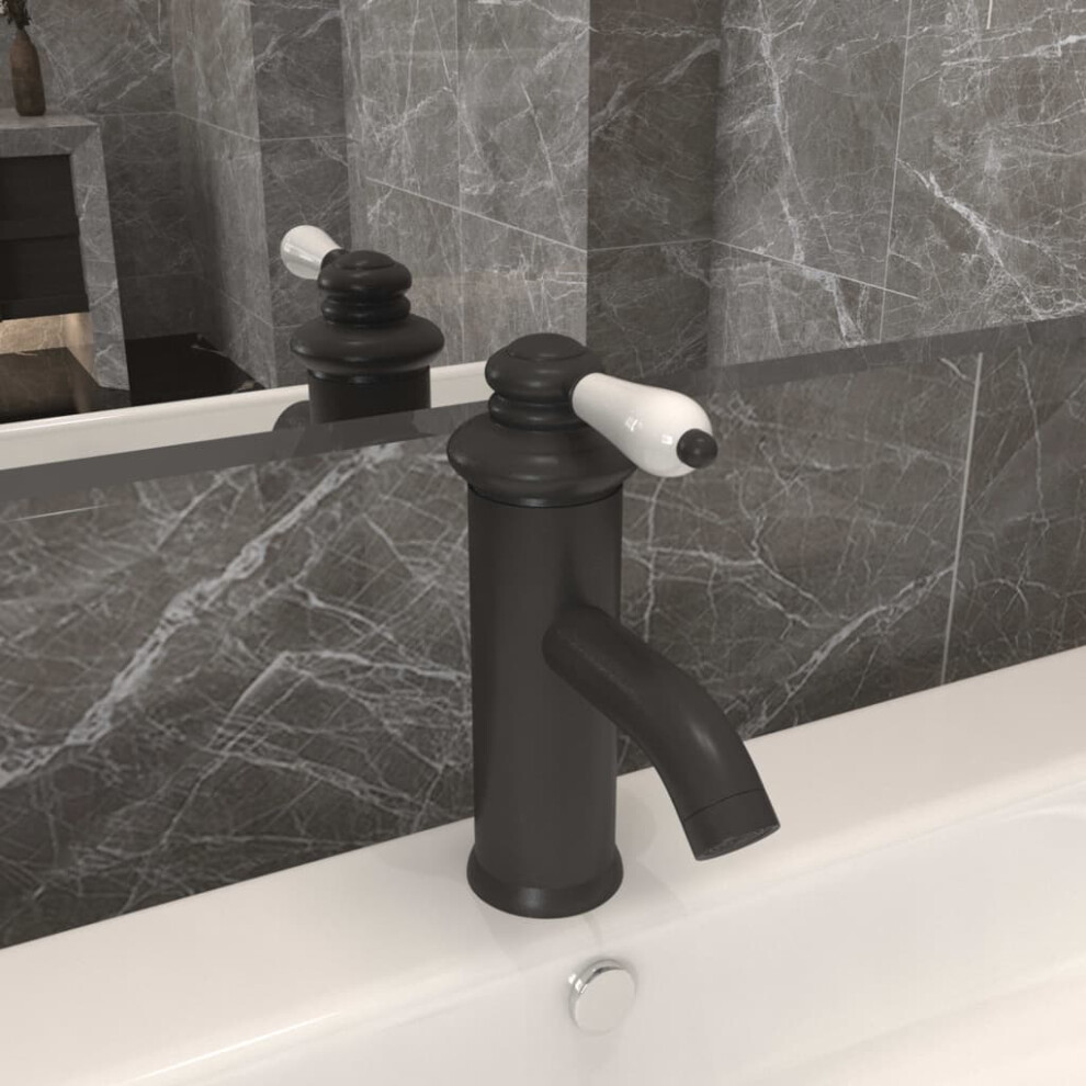 Berkfield Bathroom Basin Faucet Grey 130X180 Mm 9015845619516