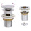 Berkfield Push Drain with Overflow Function Chrome 6.4x6.4x9.1 cm 1