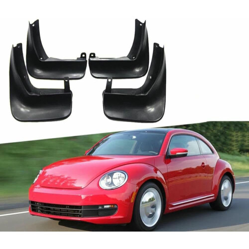Car Mudguards Fender Mud Flaps for Beetle A5 2012‑2019, No‑Drill ABS Splash Guards Front‑Rear Set 2