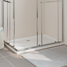 Berkfield Rectangular ABS Shower Base Tray White 80x120 cm