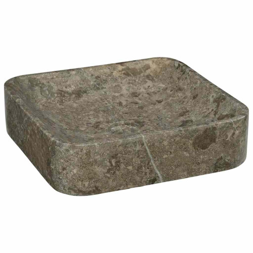 Berkfield Sink Grey 40x40x10 cm Marble