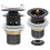 Berkfield Push Drain with Overflow Function Grey 6.4x6.4x9.1 cm 1