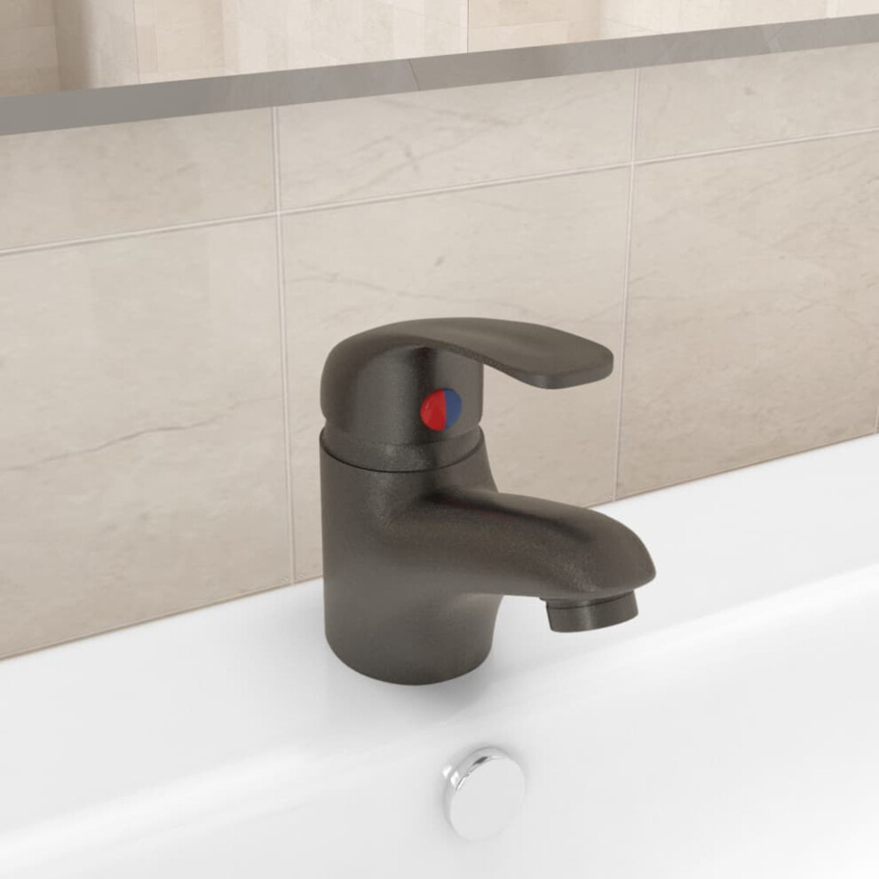 Berkfield Basin Mixer Tap Grey 13X10 Cm 307865268003