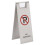 Berkfield Folding Parking Sign Stainless Steel 1