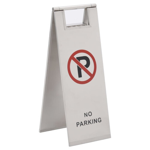 Berkfield Folding Parking Sign Stainless Steel