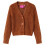 Kids' Cardigan Knitted Cognac 128 1