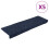 Berkfield Stair Mats Self-adhesive 5 pcs 65x21x4 cm Anthracite Rectangular Edge 1