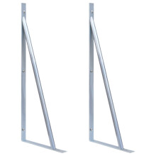Berkfield Support Brackets for Fence Post 2 pcs Galvanised Steel