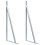 Berkfield Support Brackets for Fence Post 2 pcs Galvanised Steel 1