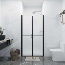 Berkfield Shower Door Frosted ESG (93-96)x190 cm