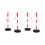 Berkfield Chain Post Set with 10 m Plastic Chain 1