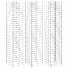 Berkfield Gabion Raised Beds 3 pcs 30x30x150 cm Iron