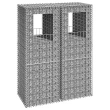 Berkfield Gabion Basket Posts 2 pcs 50x50x140 cm Iron