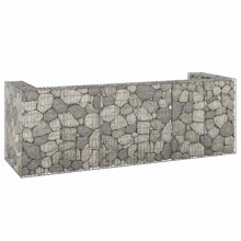 Berkfield Gabion Wall for Garbage Bins Galvanised Steel 325x100x110 cm