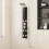 Berkfield Shower Panel Unit Glass 18x45.5x130 cm Black 1