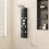 Berkfield Shower Panel Unit Glass 25x47.5x130 cm Black 1