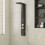 Berkfield Shower Panel System Aluminium Black 1