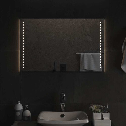 Berkfield LED Bathroom Mirror 80x50 cm