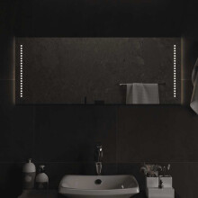 Berkfield LED Bathroom Mirror 100x40 cm