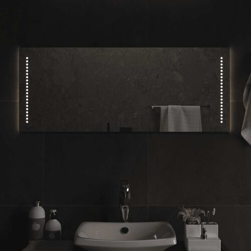 Berkfield LED Bathroom Mirror 100x40 cm