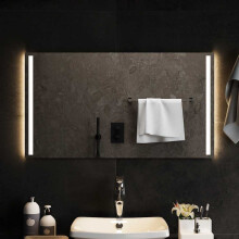 Berkfield LED Bathroom Mirror 90x50 cm