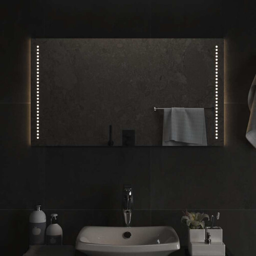 Berkfield LED Bathroom Mirror 90x50 cm
