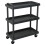 Berkfield 3-Tier Workshop Tool Trolley Black 75x37.5x92 cm PP 1