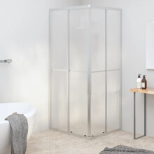 Berkfield Shower Cabin Frosted ESG 90x70x180 cm