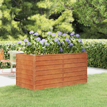 Berkfield Garden Raised Bed Rusty 160x80x77 cm Corten Steel