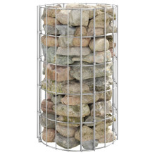 Berkfield Circular Gabion Pole Galvanised Steel ò30x50 cm