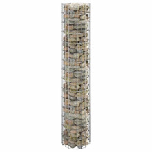 Berkfield Circular Gabion Pole Galvanised Steel ò30x150 cm