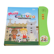 Portuguese English Bilingual Learning Book with Real Voice Audio, Interactive Alphabet Numbers Kids Educational Sound Book (Green)