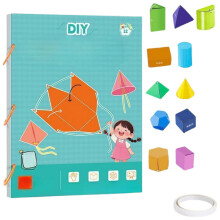 Geometry Learning Kit with Instant Pull‑to‑Form 3D Solids, Hands‑On Math Teaching Set for Students (12‑Model)