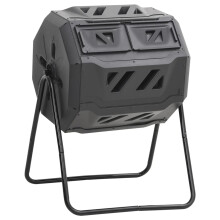Berkfield Garden Compost Bin Black 73x64x95 cm 160 L
