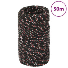 Berkfield Boat Rope Black 2 mm 50 m Polypropylene