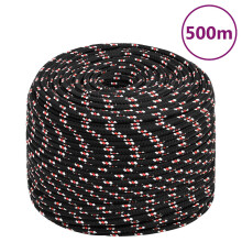 Berkfield Boat Rope Black 10 mm 500 m Polypropylene