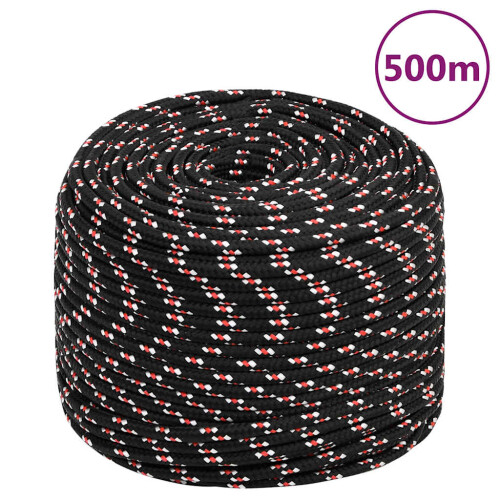 Berkfield Boat Rope Black 10 mm 500 m Polypropylene