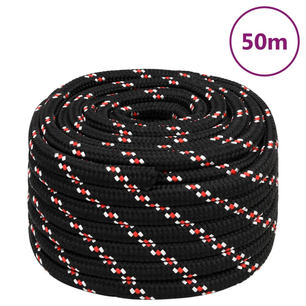 Berkfield Boat Rope Black 20 Mm 50 M Polypropylene 1010529799537