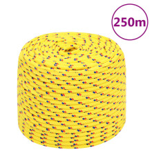 Berkfield Boat Rope Yellow 8 mm 250 m Polypropylene