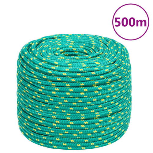 Berkfield Boat Rope Green 10 mm 500 m Polypropylene