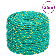 Berkfield Boat Rope Green 10 mm 25 m Polypropylene