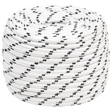 Berkfield Braided Boat Rope White 12 mmx100 m Polyester