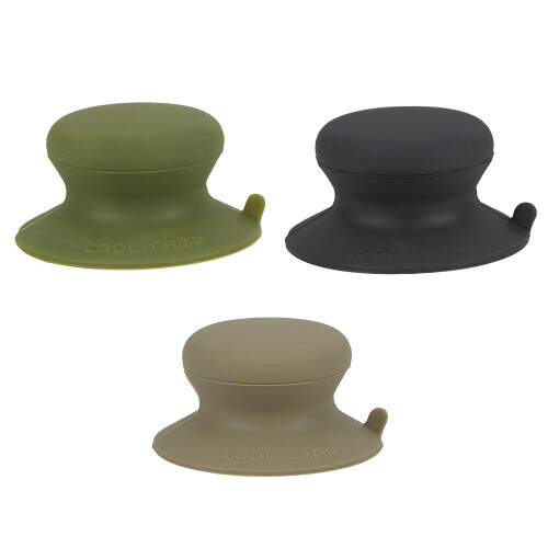 Kitchen Handle Cookware Knob Cover Glass Bottom Cover-khaki 1