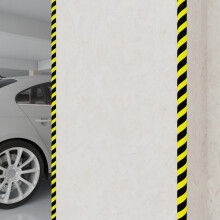 Berkfield Corner Protectors 2 pcs Yellow&Black 4x3x100 cm PU