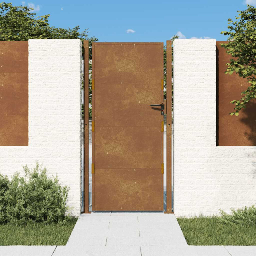 Berkfield Garden Gate 100X175 Cm Corten Steel 8714950632212