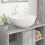 Berkfield Wash Basin White 44x17 cm Ceramic Round 1