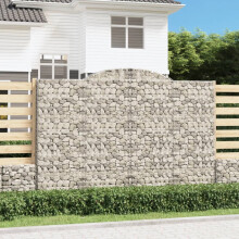 Berkfield Arched Gabion Basket 300x30x200/220 cm Galvanised Iron